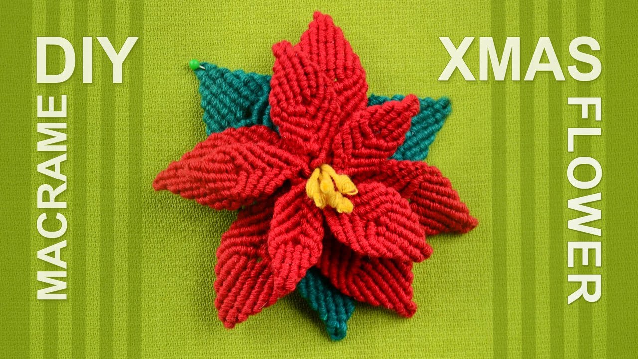 How to make Christmas Flower (Poinsettia)