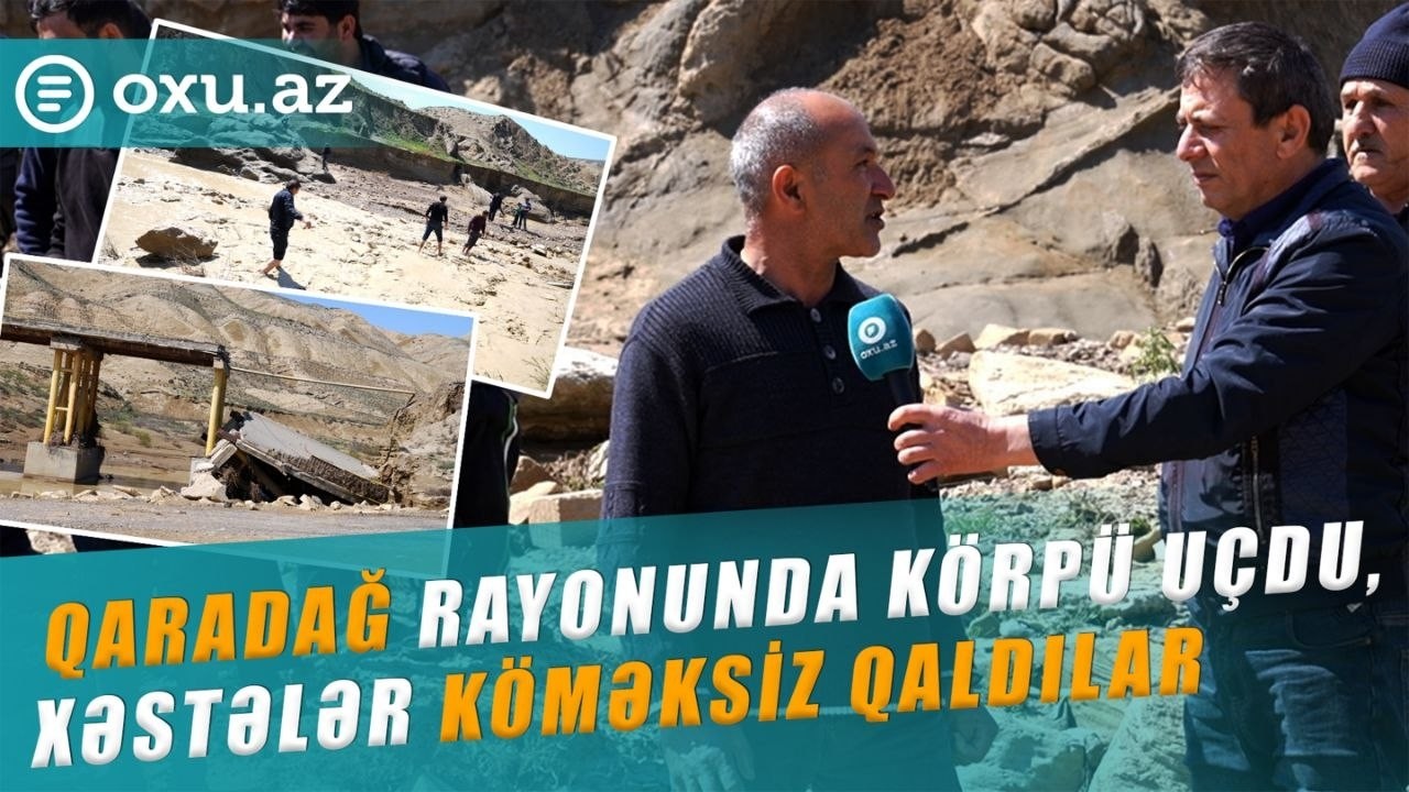 Qaradağ rayonunda k&ouml;rp&uuml; u&ccedil;du, xəstələr k&ouml;məksiz qaldılar