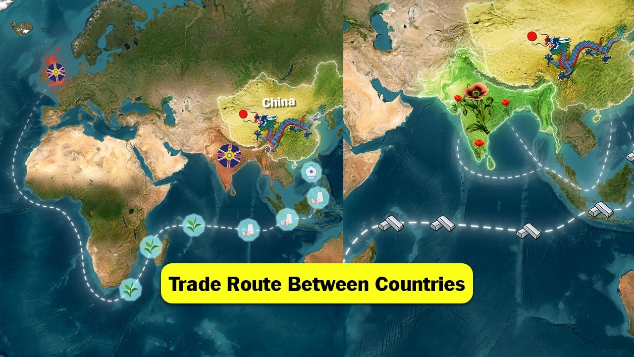 Create Icons Animation Along a Path To Show Trade Between Countries | Geolayers3