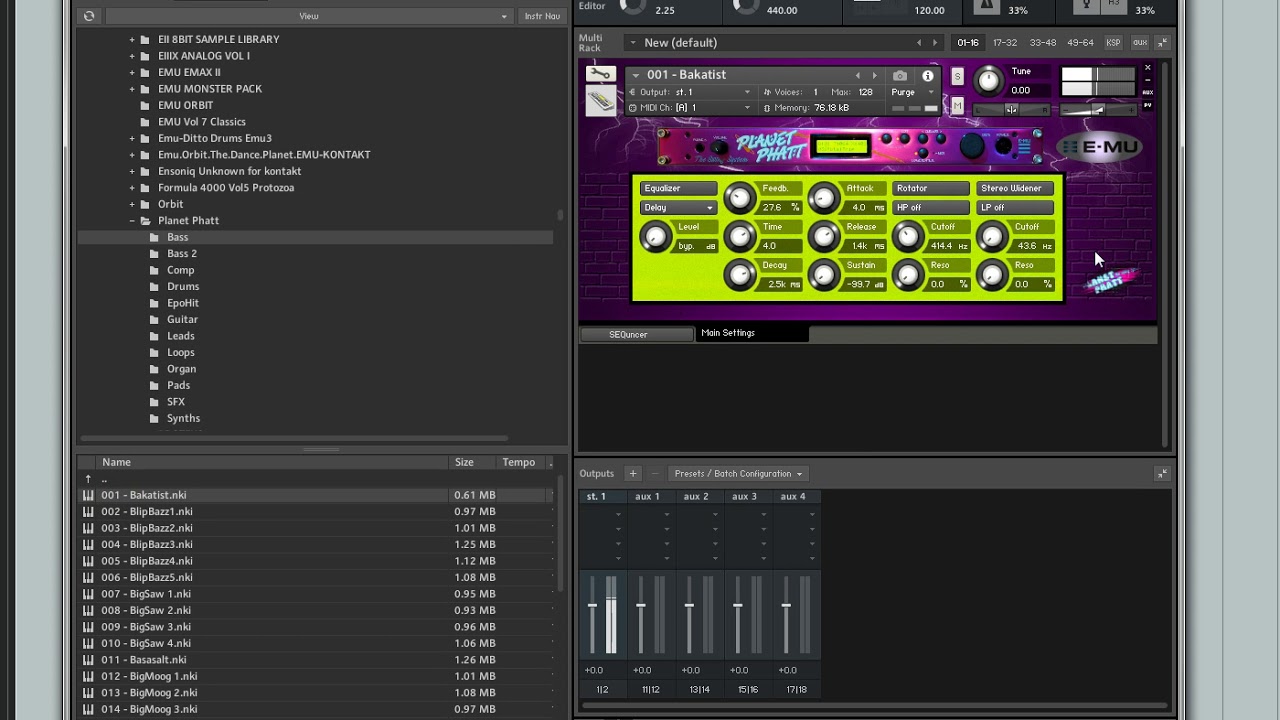 E-MU Orbit 9090 + E-Mu Planet Phatt Sounds For KONTAKT *Download