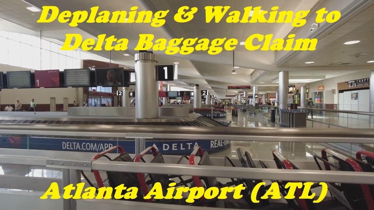 Atlanta Airport (ATL) – Deplaning & Walking to Baggage Claim Oct 2022