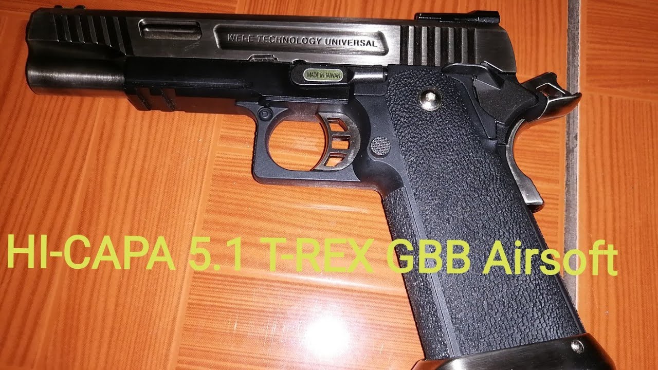 Mawiwindang kayo sa lakas nitong HI-CAPA 5.1 T-REX GBB Airsoft. Airsoft Review