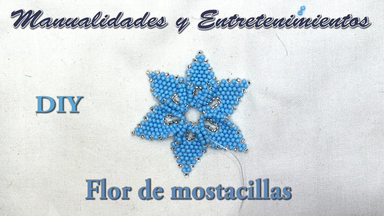 DIY Flor Azul de 6 petalos