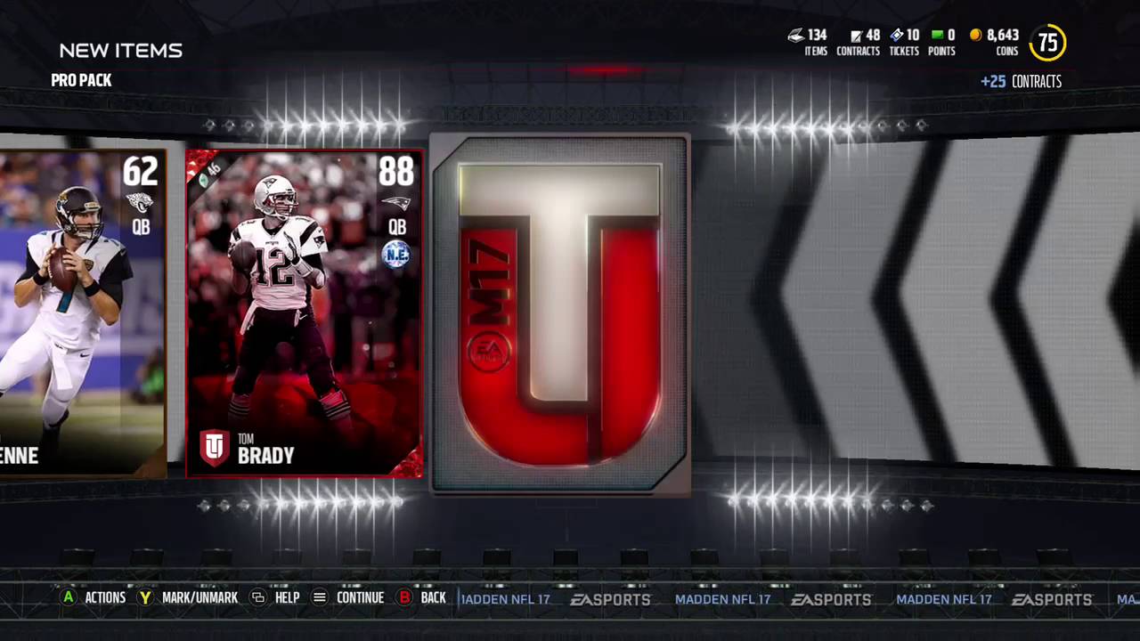 Madden NFL 17 MUT PACK OPENING TOM BRADY