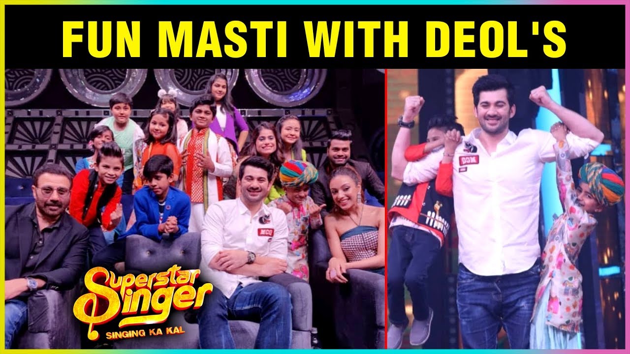 Jay Bhanushali Plays FUN QUIZ With Sunny Deol, Karan Deol & Dharmendra | Superstar Singers