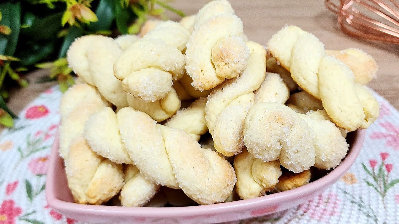 É UMA DELÍCIA! ROSQUINHA DE NATA  FÁCIL