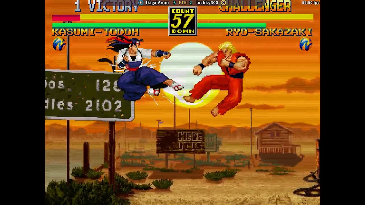 fightcade 2 Art of Fighting 3 IkigaiAnon (U.S) vs luckky300 (U.S)
