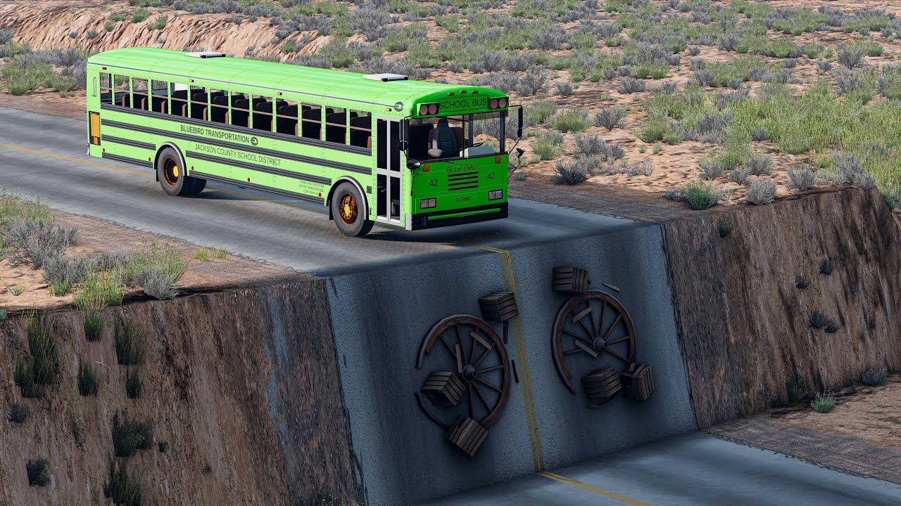 Cars vs Unfinished Road Bridge  BeamNG Drive Challenge Ends in Total Destruction!
