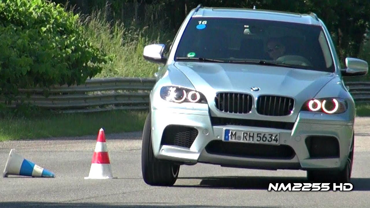 BMW X6M & X5M Accelerations and Slalom Test