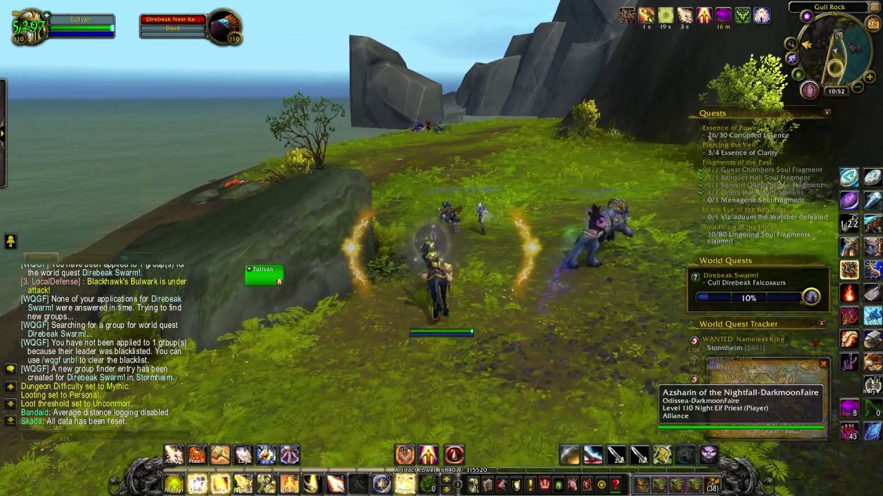 Wow Legion - NEW 7.1 World quest - Direbeak Swarm! (Location guide)