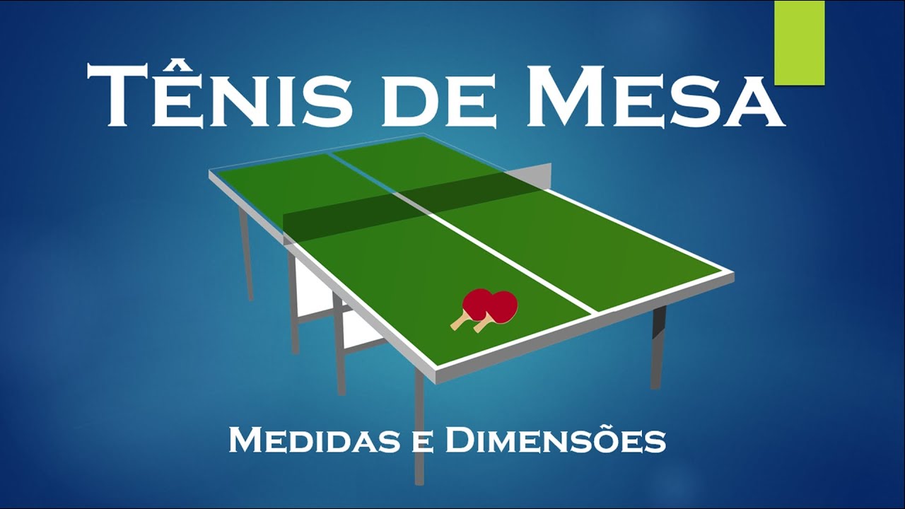 Quadra de Tênis de Mesa  |  Medidas e Dimensões