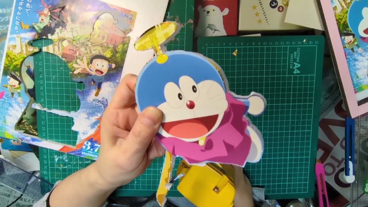映画ドラえもん　のび太の絵世界物語　のポップをつくるよ！　　#ドラえもん　#映画　#工作　#9月3日　ドラえもんの誕生日