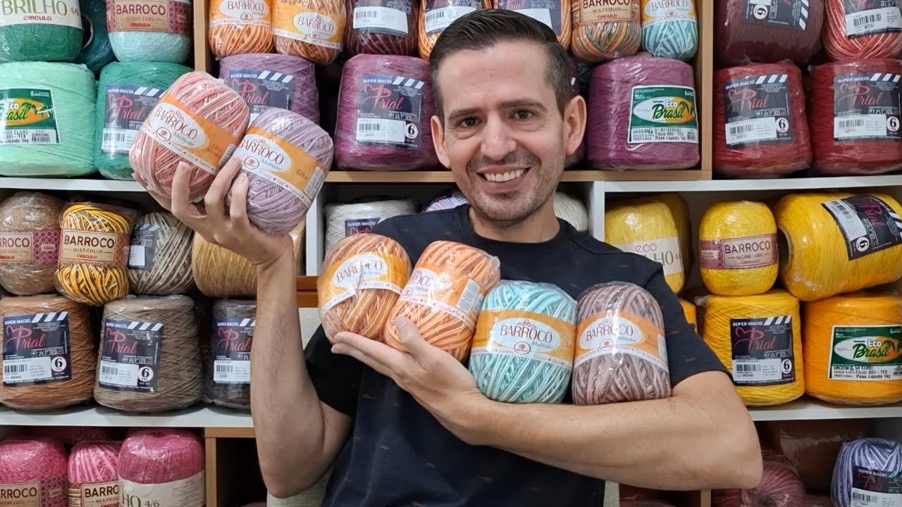 📢 ACHEI VÁRIOS BARROCOS ANTIGOS. 🥰 VEM CONFERIR AS CORRS LINDAS QUE COMPREI. ❤️🧶 #vlog 