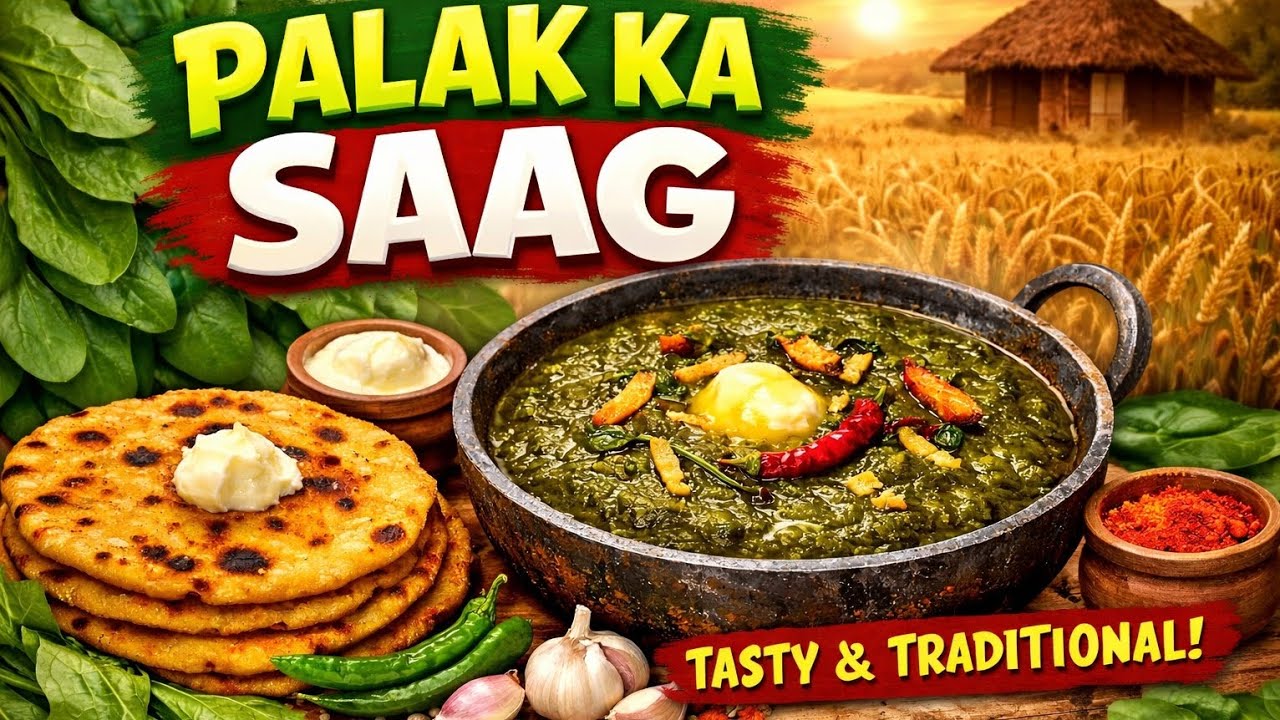 Make tasty and healthy palak ka saag #biggeners #saag 