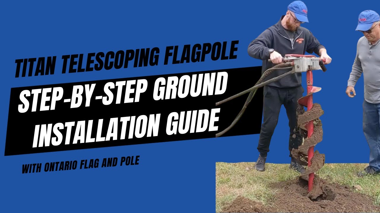 How to install an in-ground mount - Titan Telescoping Flagpole Installation