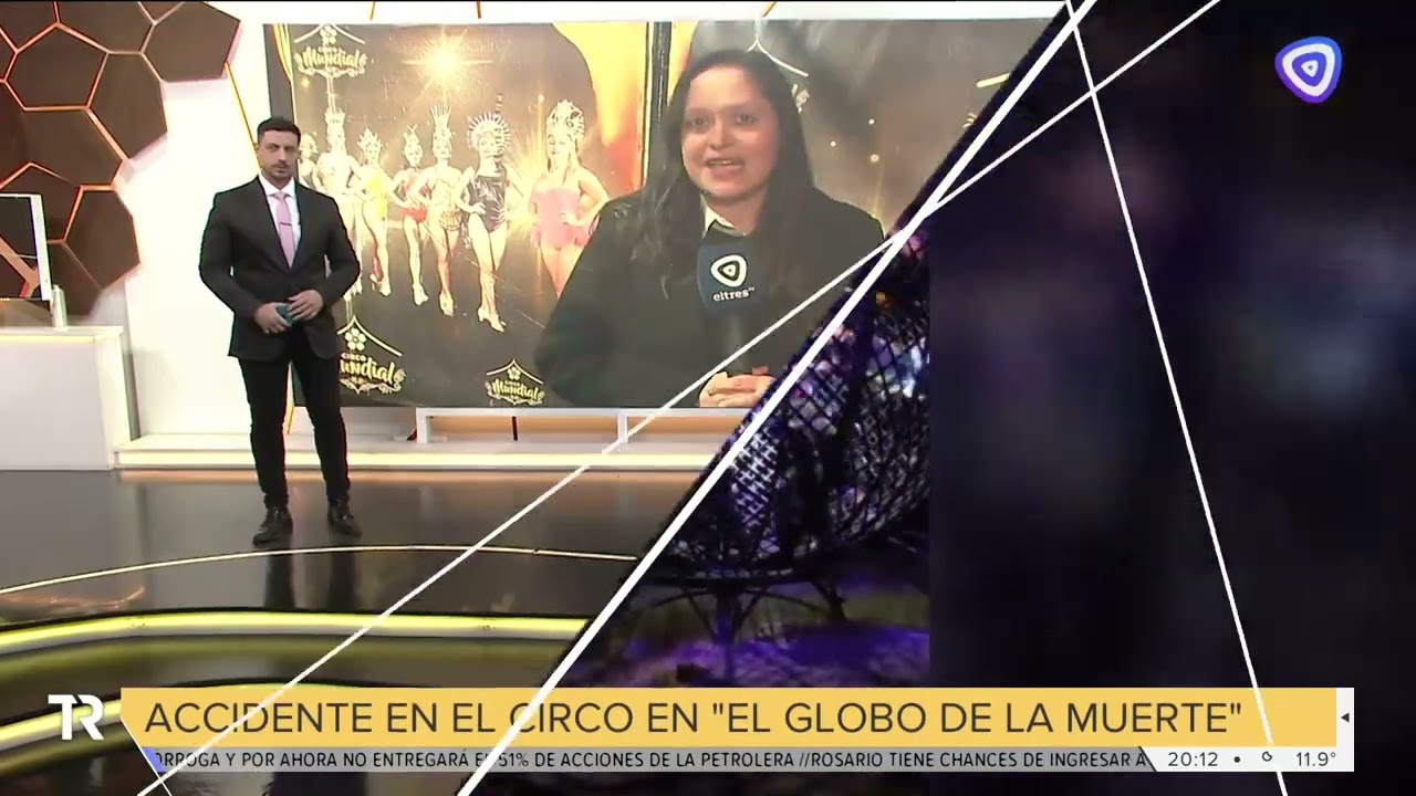 Uno de los artistas del globo de la muerte del Circo Mundial sufrió un accidente en escena