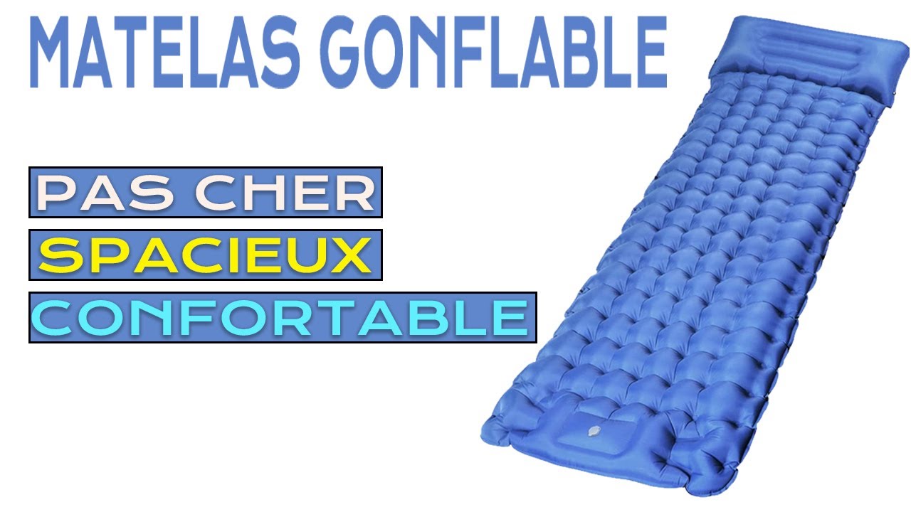 Matelas Gonflable Camping Bivouac CHYBFU - 207x65x10 cm