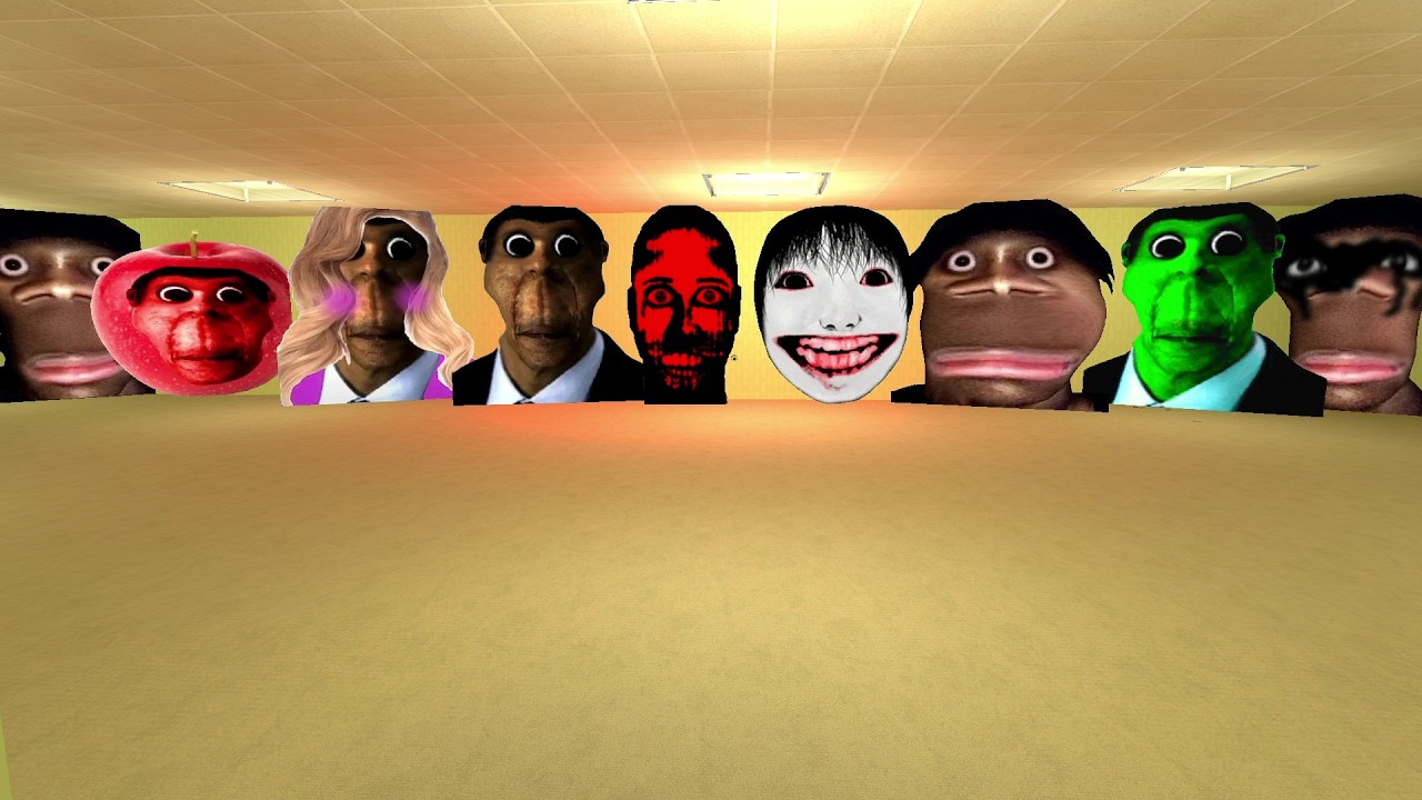 unlimited nextbots in backrooms garrys mod snpc #snpc