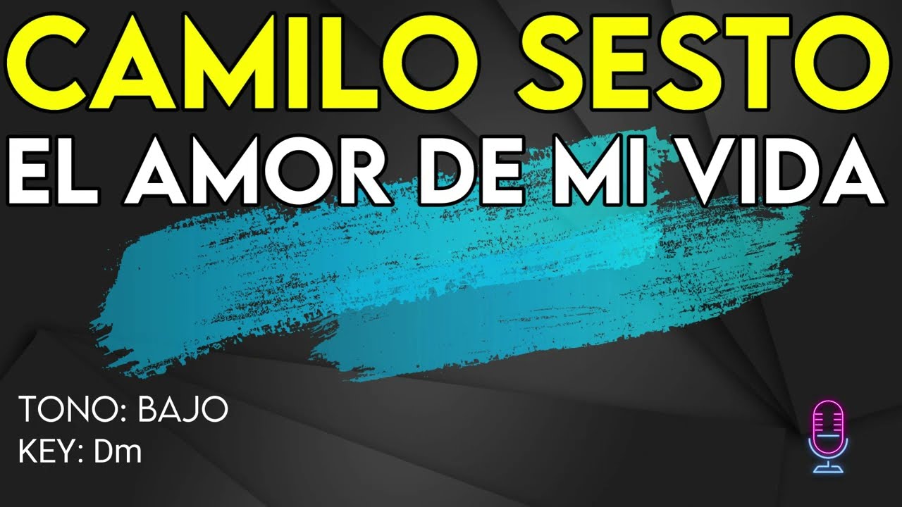 Camilo Sesto - El Amor De Mi Vida - Karaoke Instrumental - Bajo