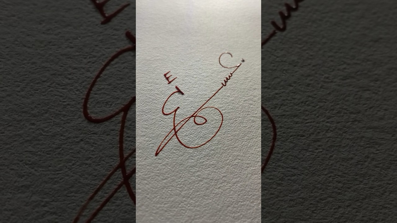 How to sign the letter E?❤️