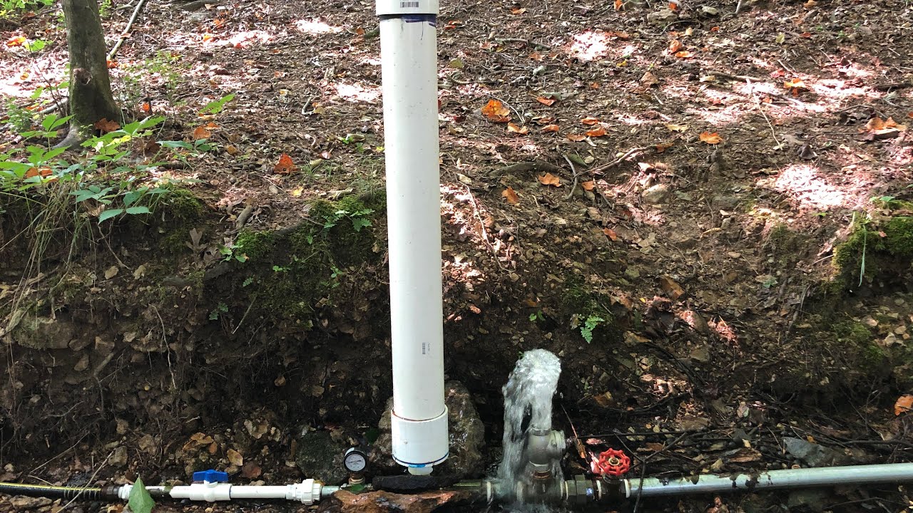 Pumping water uphill using gravity - Ram Pump