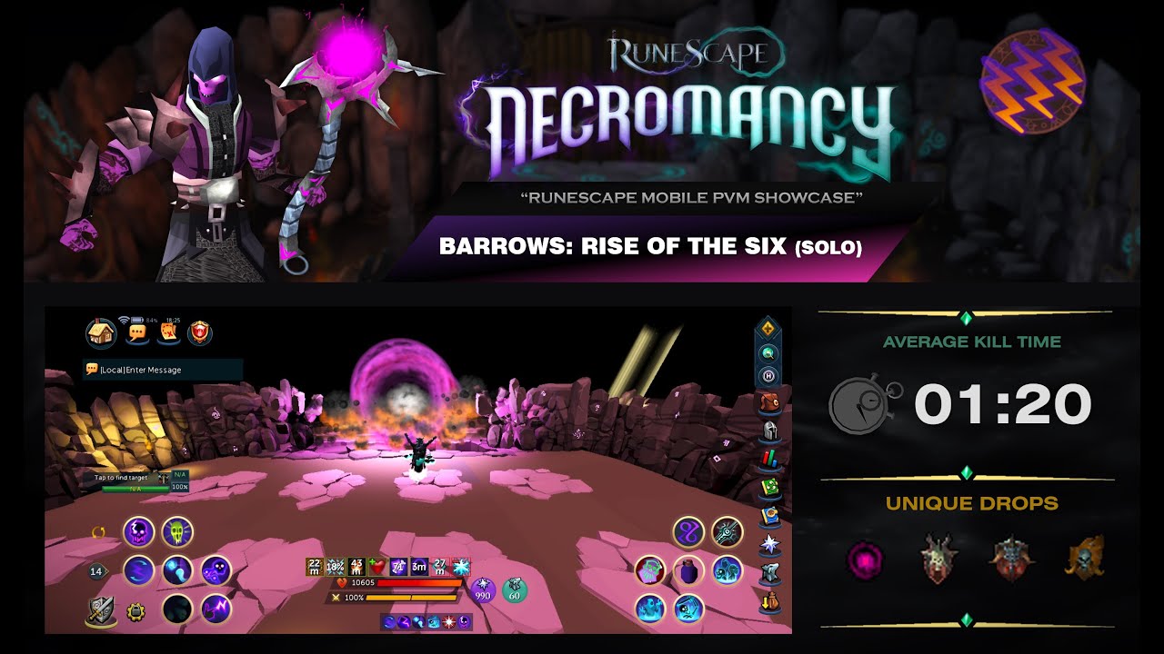 Barrows: Rise of The Six (Solo) (Necromancy) | RuneScape Mobile