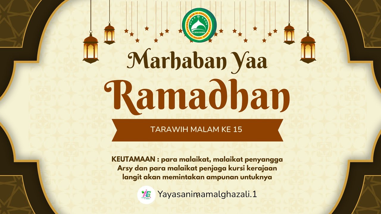 SHOLAT SUNNAH TARAWEH MALAM KE 15 BERJAMA'AH DI MASJID JAMI AL- GHAZALI - CITAYEM #livesekarang!
