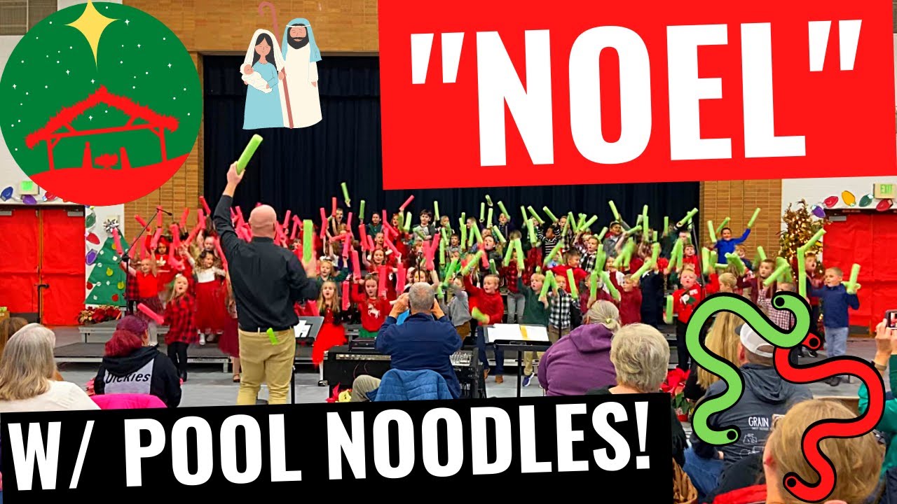 Lapel Elementary Kindergarten “Noel” w/ pool noodles & motions! #elementary #elementarymusic