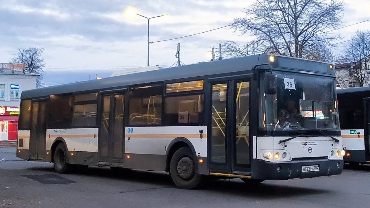 Автобус 35 (Пушкино) / Станция Пушкино — Лесной / ЛиАЗ-5292.60, 2017 г., м722рн750 / Обзор салона