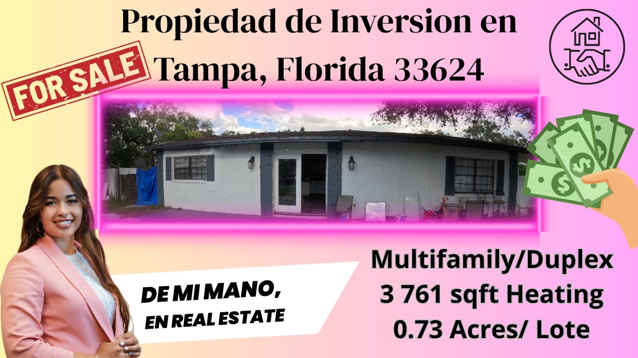 Propiedad de Inversion en Tampa, Florida. Multifamily/Duplex for sale!