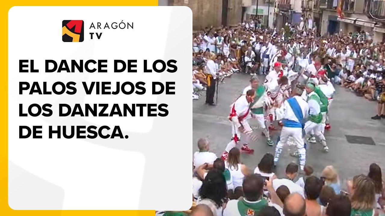 Dance de los Palos Viejos. Danzantes de Huesca, #SanLorenzo2023