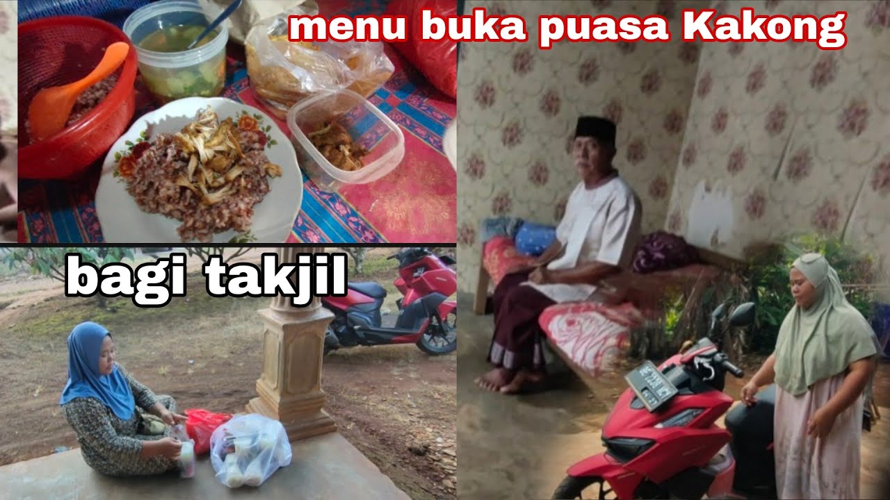 Antar makanan kerumah Kakong|| bagi takjil Jumat berkah saudara online 