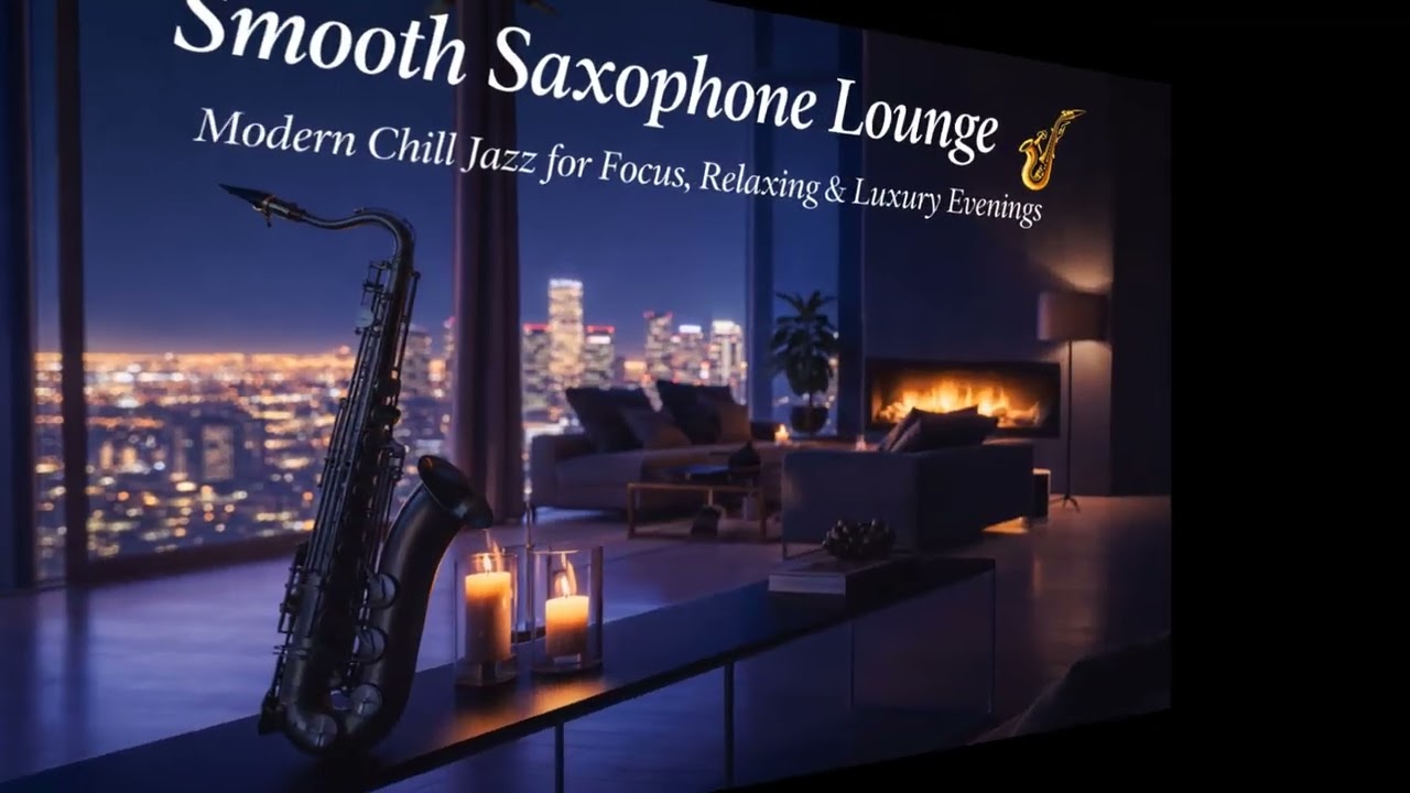 Smooth Saxophone Lounge 🎷 Modern Chill Jazz for Focus, Relaxing & Luxury Evenings
