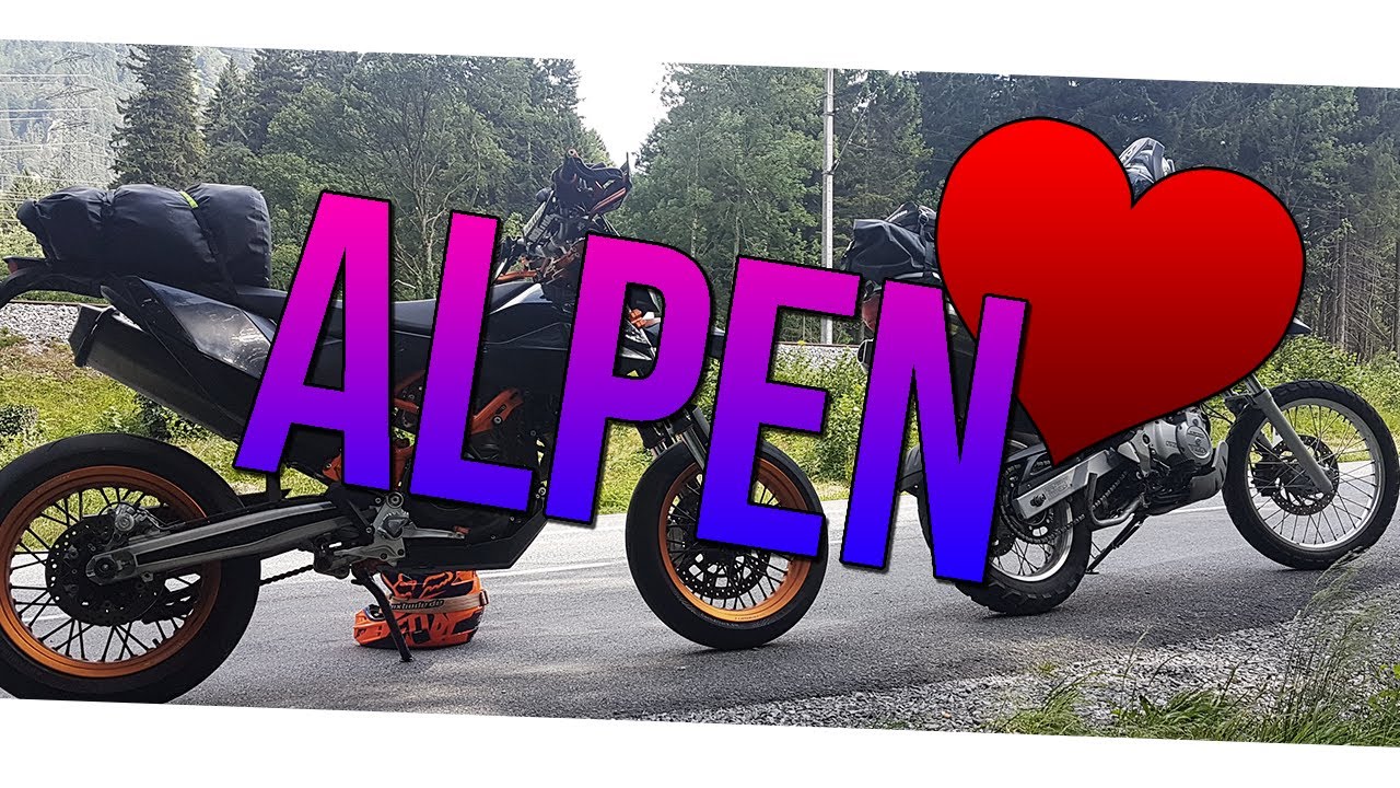 ICH bin das ERSTE MAL in den ALPEN! | Ohne UNFALL durch die ALPEN? | KURVEN mit KTM 690 SMCR [1/12]