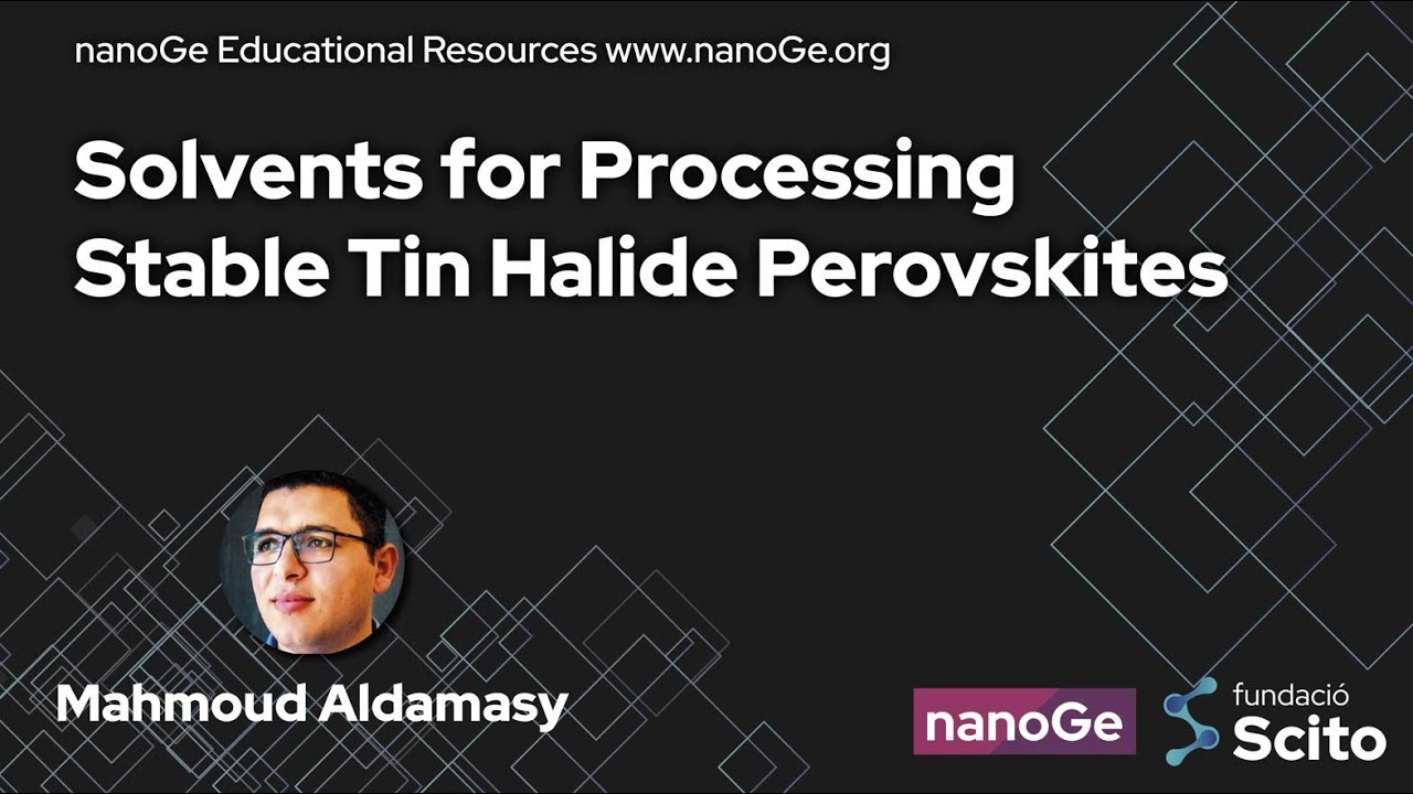 Solvents for Processing Stable Tin Halide Perovskites
