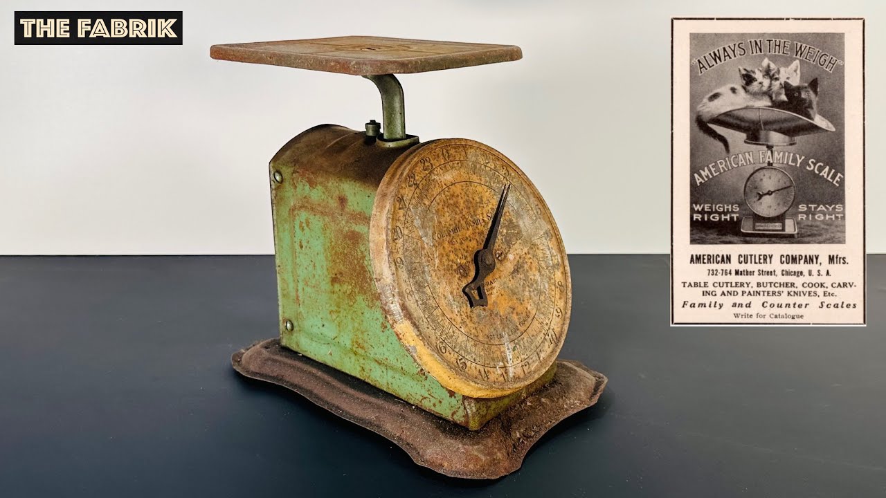 1950's Family Kitchen Scale 'Columbia' ⚖️ Restoration