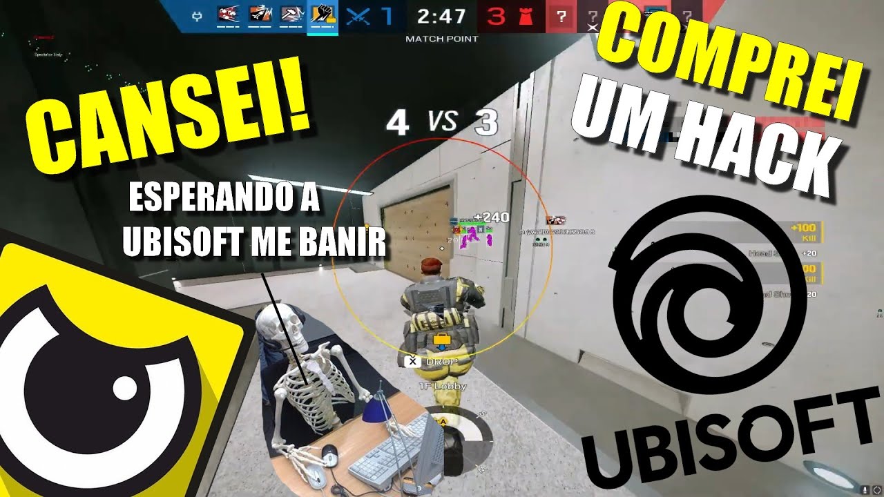 USANDO HACK NO R6 AT&Eacute; A UBISOFT ME BANIR...