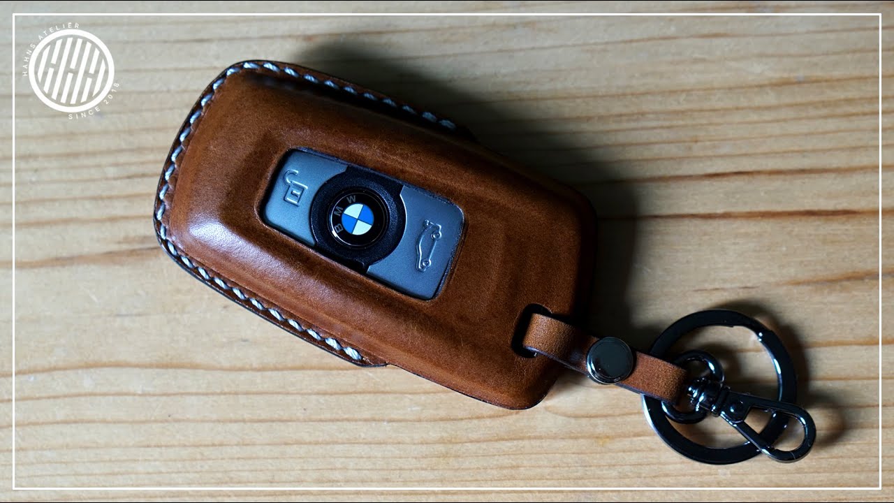 [Кожаное ремесло] BMW Smart Key Fob Case | Leathercraft DIY | Wet Molding Leather