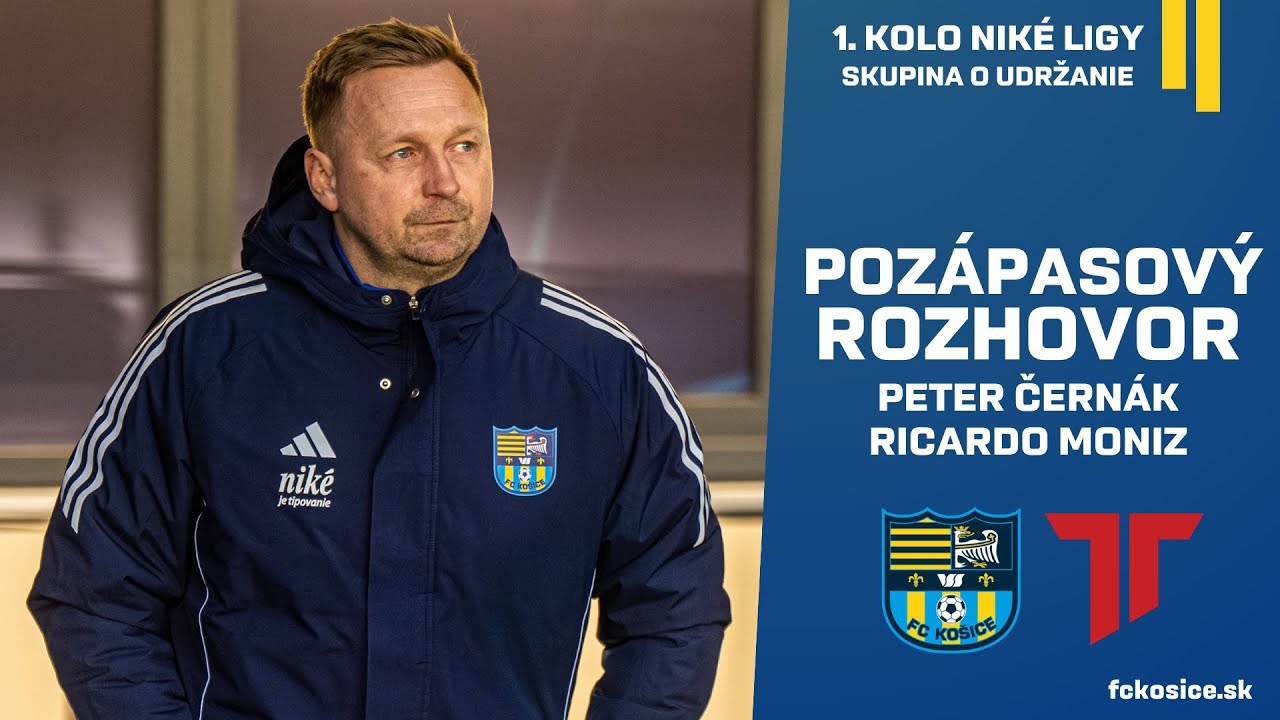 Vypočujte si tlačovku v podaní trénerov FC Košice a AS Trenčín, Petra Černáka a Ricarda Moniza