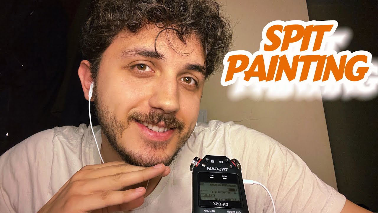 ASMR TÜRKÇE ~ SPIT PAINTING #asmr #relaxing #sohbet #asmrsound #spitpainting #fısıltı