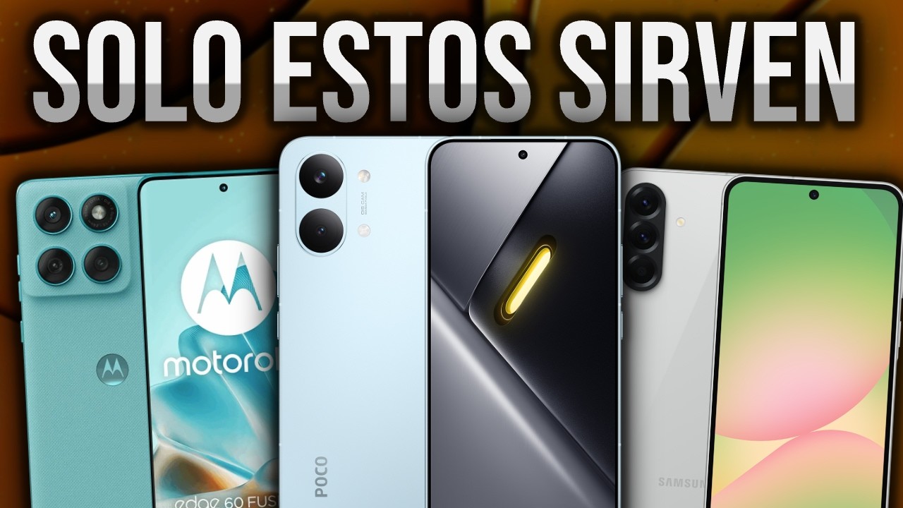 Los &Uacute;NICOS 3 celulares gama media que vale la pena comprar en 2026