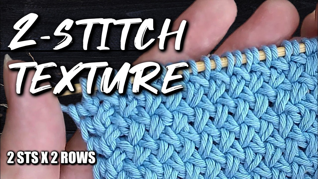 Bold Weave Knit Stitch — Strong, Structured Texture From a 2‑Row Repeat #268