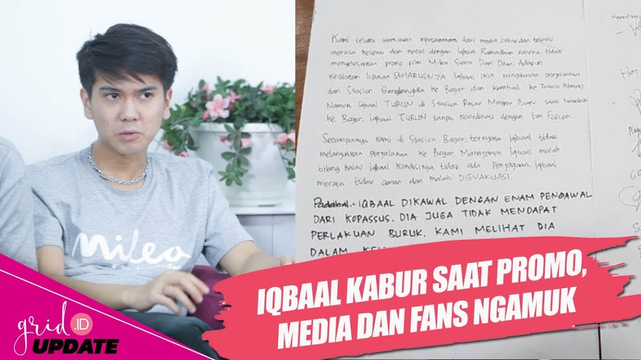 Iqbaal Ramadhan Diprotes Fans dan Awak Media Usai Nekat Kabur Ditengah Tur Promo Film