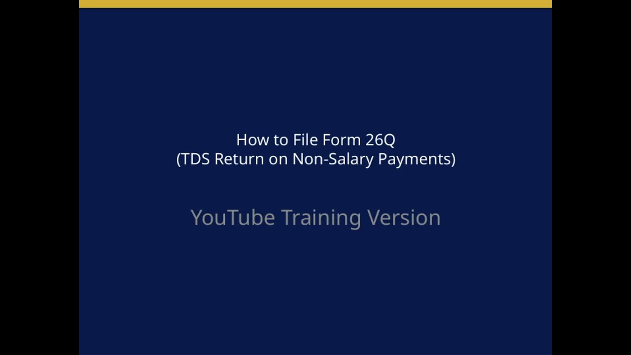 @creaturesofknowledge #Form26Q#TDSFiling#QuarterlyTDS#NonSalaryTDS#trending#TDS2026