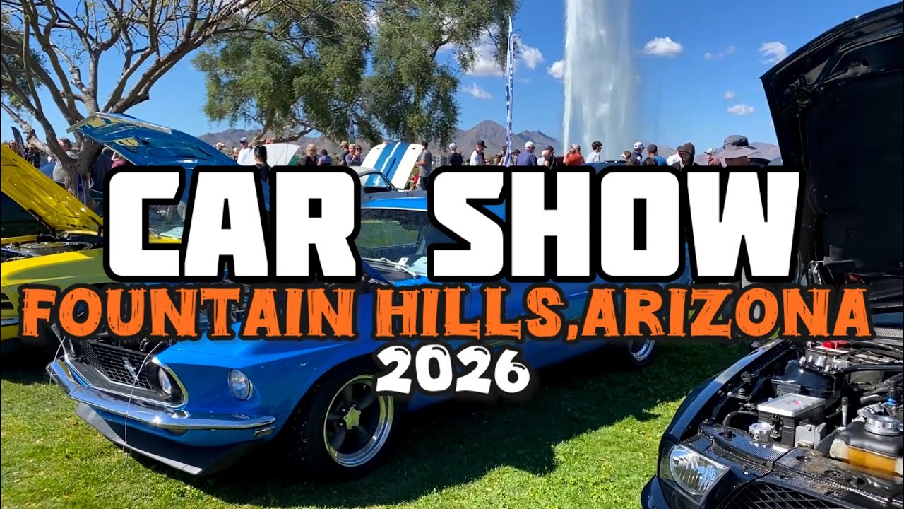Car show En Arizona | muchísimos Carros 🚗 😯| Car Show Arizona 2026 | Fountain Hills Car Show.