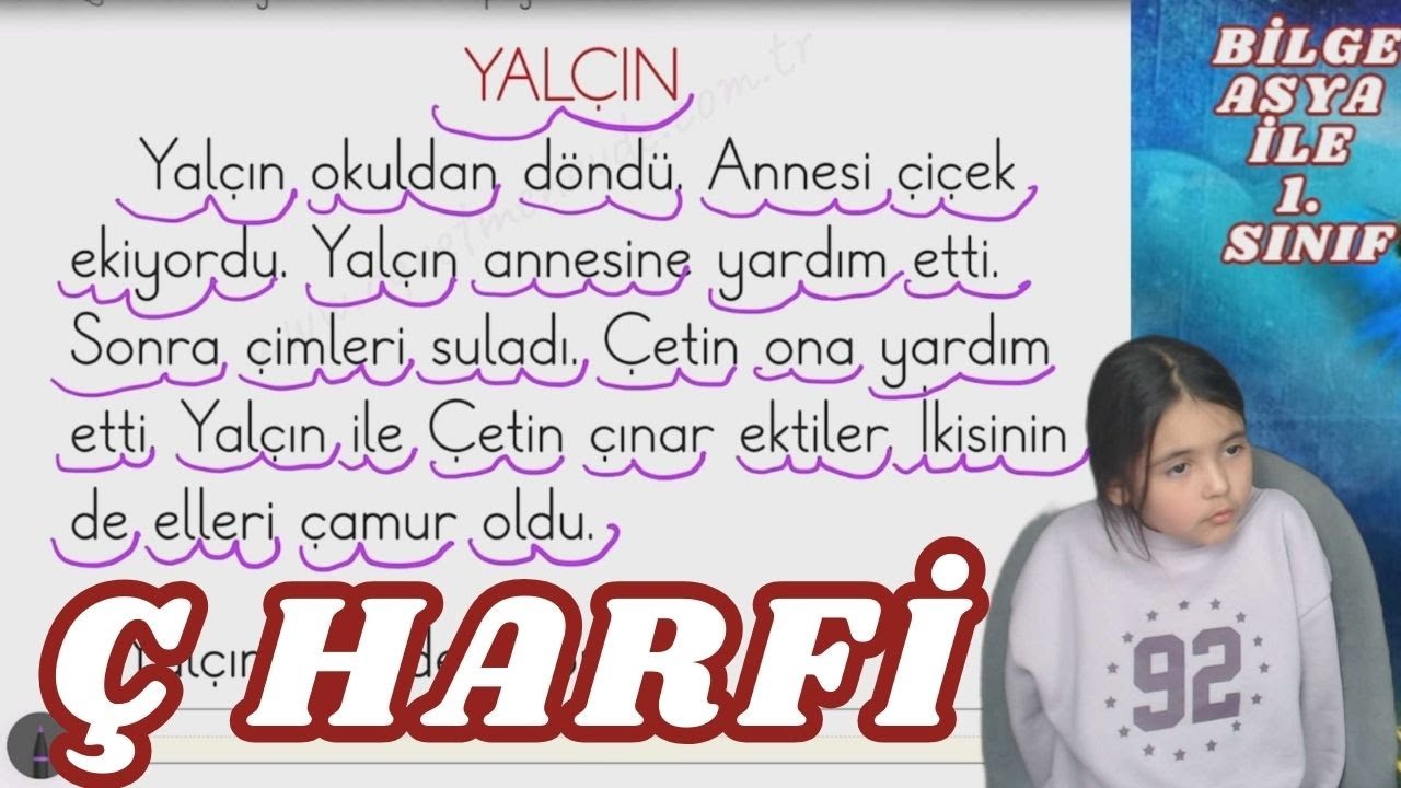 Ç Harfi ile İlgili Okuma Yazma Yapıyoruz 1. Sınıf