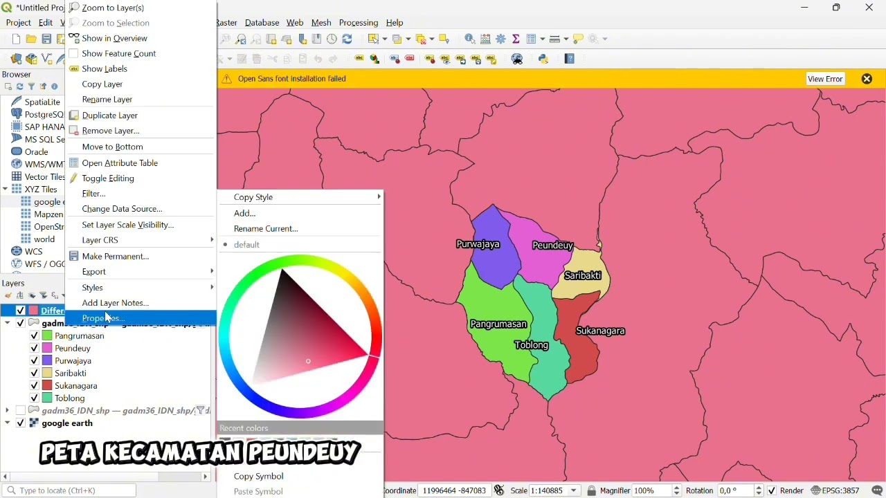 Cara Membuat Peta Menggunakan Aplikasi QGIS