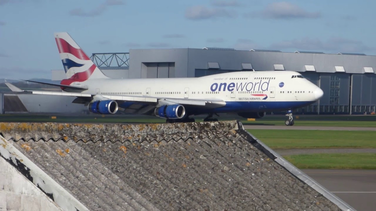 Plane spotting on a quiet day at Cardiff airport on 27/10/17