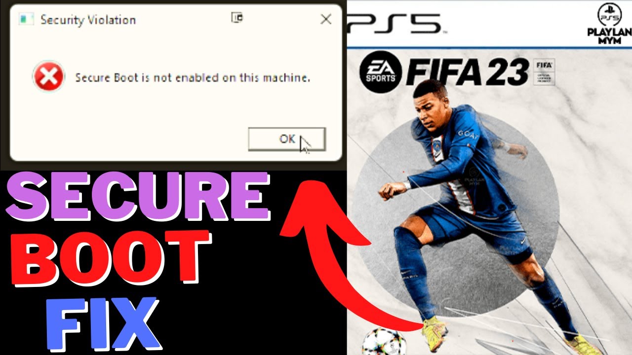 HOW TO FIX FIFA 23 SECURE BOOT NOT ENABLED ON THIS MACHINE ERROR
