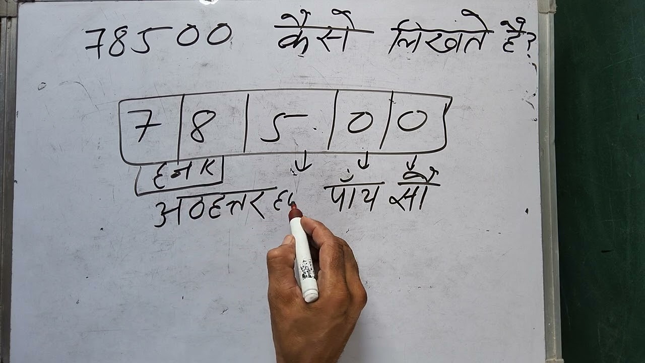 78500 hindi me | 78500 kaise likhate hain | 78500 spelling Hindi & English | हिंदी में